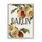 Stupell Industries Darlin' Southern Phrase Vintage Peach Tree in Gray Frame Wall Art